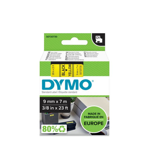 Adhesive labels Dymo S0720730 Yellow Black/Yellow Adhesive labels Dymo S0720730 Yellow Black/Yellow
