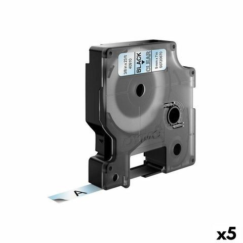 Laminated Tape for Labelling Machines Dymo D1 40910 9 mm LabelManager™ Transparent Black (5 Units) Laminated Tape for Labelling Machines Dymo D1 40910 9 mm LabelManager™ Transparent Black (5 Units)