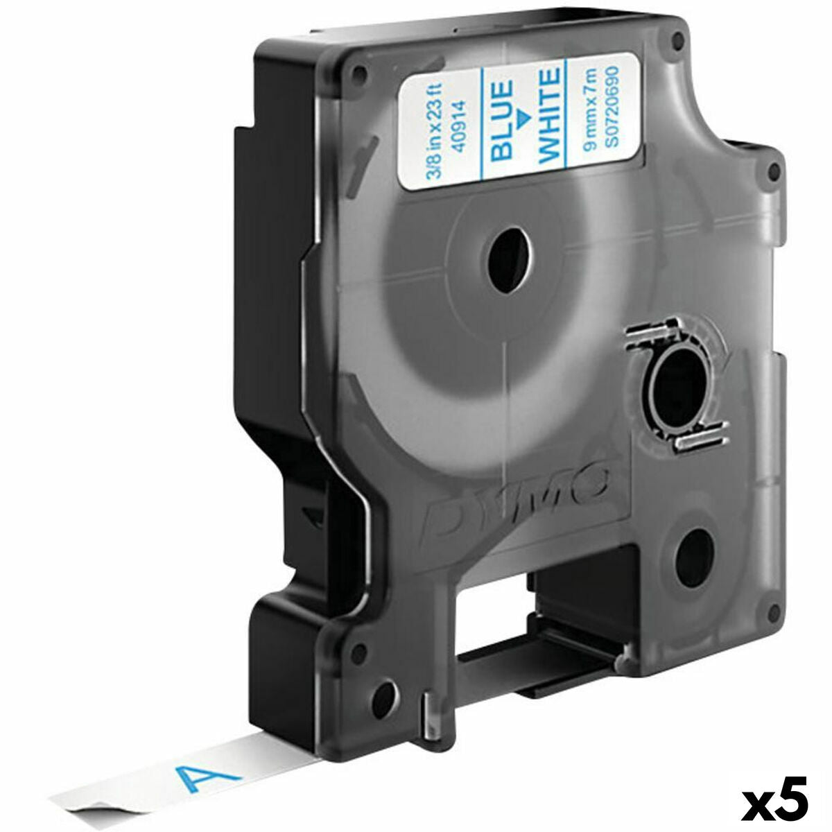 Laminated Tape for Labelling Machines Dymo D1 40914 9 mm LabelManager™ White Blue (5 Units) Laminated Tape for Labelling Machines Dymo D1 40914 9 mm LabelManager™ White Blue (5 Units)