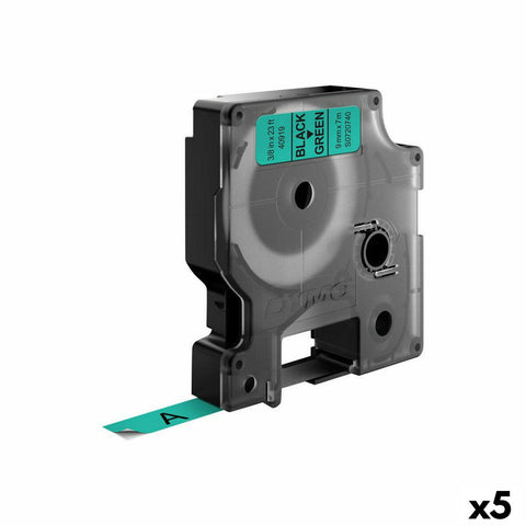 Laminated Tape for Labelling Machines Dymo D1 40919 9 mm LabelManager™ Black Green (5 Units) Laminated Tape for Labelling Machines Dymo D1 40919 9 mm LabelManager™ Black Green (5 Units)