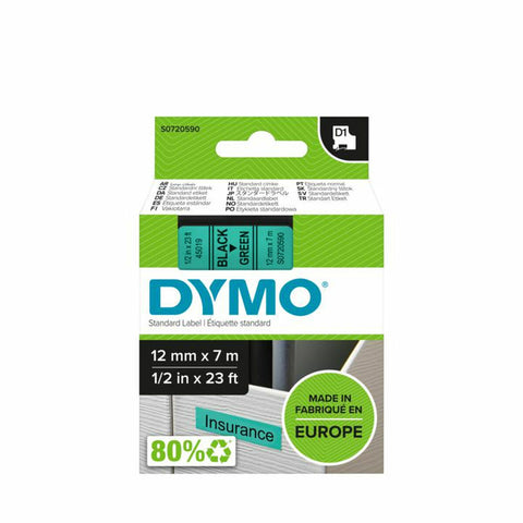 Laminated Tape Dymo S0720590 Black/Green Laminated Tape Dymo S0720590 Black/Green
