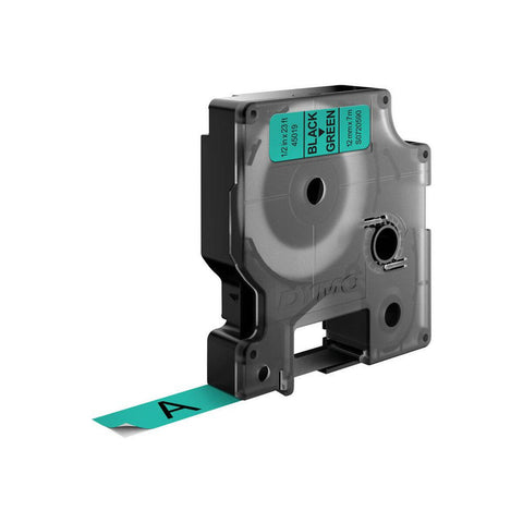 Laminated Tape Dymo S0720590 Black/Green Laminated Tape Dymo S0720590 Black/Green