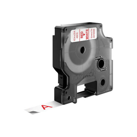 Laminated Tape for Labelling Machines Dymo D1 45015 12 mm LabelManager™ White Red Black (5 Units) Laminated Tape for Labelling Machines Dymo D1 45015 12 mm LabelManager™ White Red Black (5 Units)