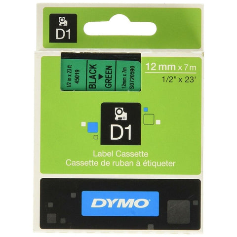 Laminated Tape for Labelling Machines Dymo D1 45019 12 mm LabelManager™ Green Black (5 Units) Laminated Tape for Labelling Machines Dymo D1 45019 12 mm LabelManager™ Green Black (5 Units)
