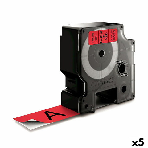 Laminated Tape for Labelling Machines Dymo D1 53717 24 mm LabelManager™ Red Black (5 Units) Laminated Tape for Labelling Machines Dymo D1 53717 24 mm LabelManager™ Red Black (5 Units)