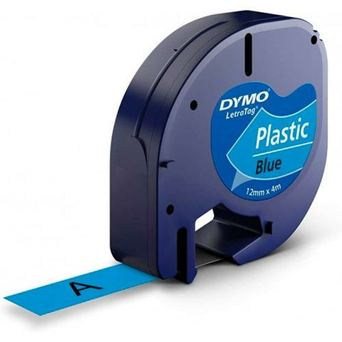 Laminated Tape for Labelling Machines Dymo 91205 12 mm LetraTag® Black Blue (10 Units) Laminated Tape for Labelling Machines Dymo 91205 12 mm LetraTag® Black Blue (10 Units)