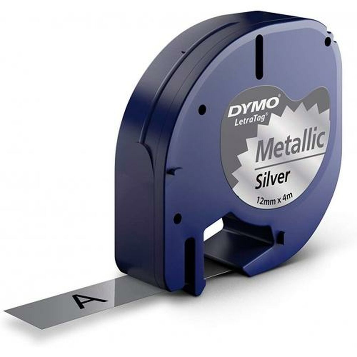 Laminated Tape for Labelling Machines Dymo 91208 LetraTag® Black Silver 12 mm (10Units) Laminated Tape for Labelling Machines Dymo 91208 LetraTag® Black Silver 12 mm (10Units)