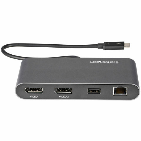Dockstation Startech TB3DKM2DPL 4K Ultra HD Grey Dockstation Startech TB3DKM2DPL 4K Ultra HD Grey