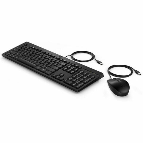 Keyboard and Mouse HP 286J4AA Black Spanish Qwerty Keyboard and Mouse HP 286J4AA Black Spanish Qwerty