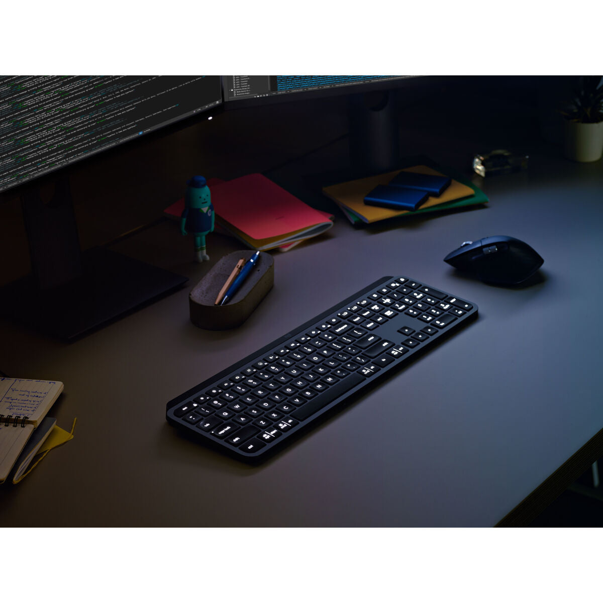 Keyboard Logitech MX KEYS Graphite Spanish Qwerty Keyboard Logitech MX KEYS Graphite Spanish Qwerty