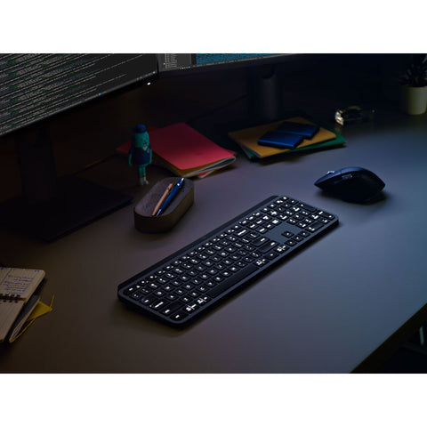 Keyboard Logitech MX KEYS Graphite Spanish Qwerty Keyboard Logitech MX KEYS Graphite Spanish Qwerty