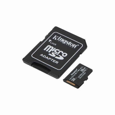 Micro SD Memory Card with Adaptor Kingston Industrial 16GB 16 GB Micro SD Memory Card with Adaptor Kingston Industrial 16GB 16 GB