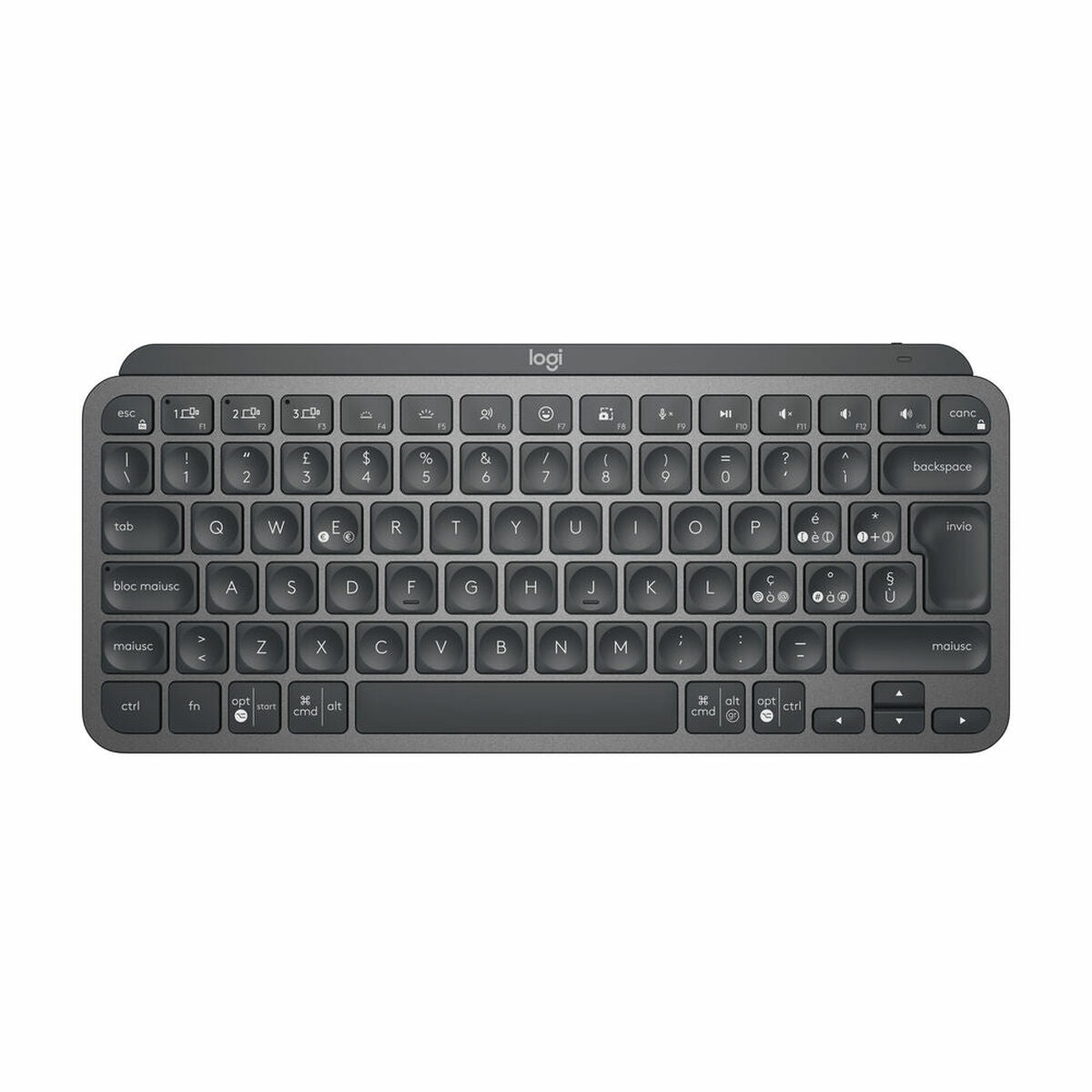 Wireless Keyboard Logitech 920-010488 Graphite Spanish Qwerty QWERTY Wireless Keyboard Logitech 920-010488 Graphite Spanish Qwerty QWERTY