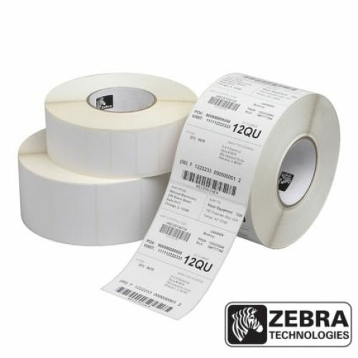 Roll of Labels Zebra 3007204-T White (8400 Labels) Roll of Labels Zebra 3007204-T White (8400 Labels)