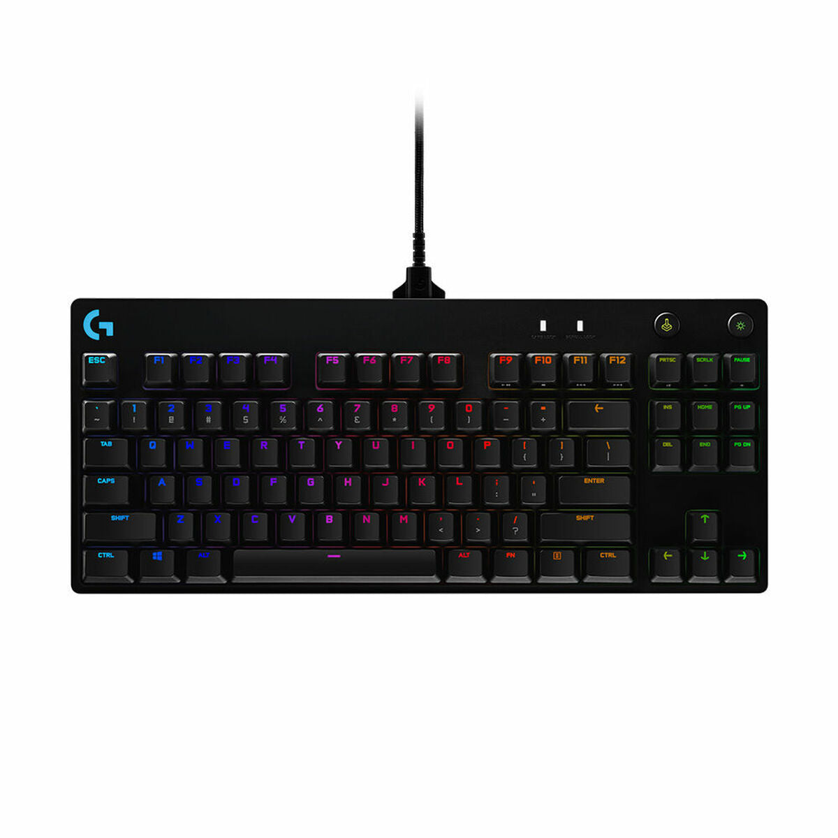 Keyboard Logitech 920-010593 Black RGB LED Spanish Qwerty Spanish Keyboard Logitech 920-010593 Black RGB LED Spanish Qwerty Spanish