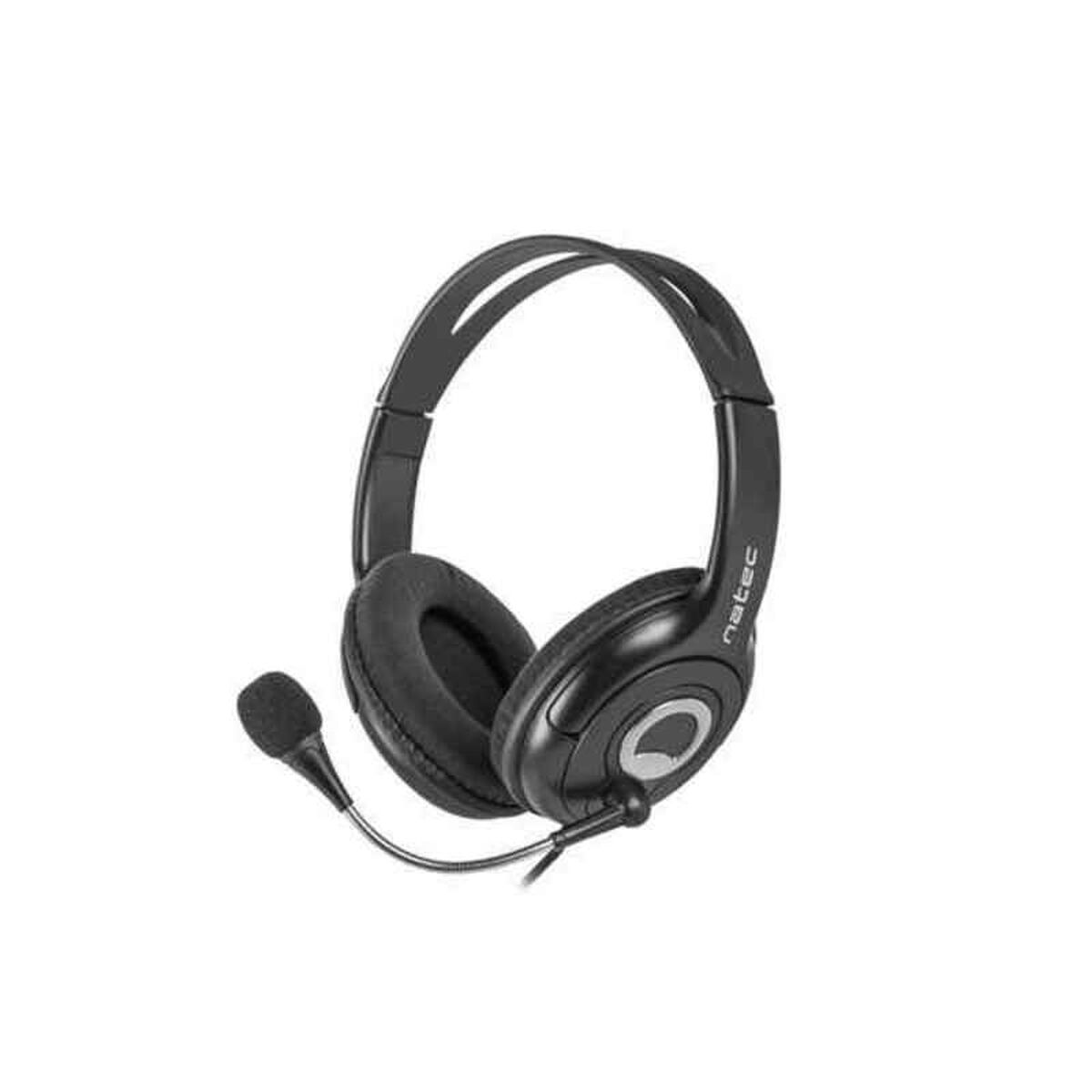 Headphones with Microphone Natec Bear 2 Black Headphones with Microphone Natec Bear 2 Black