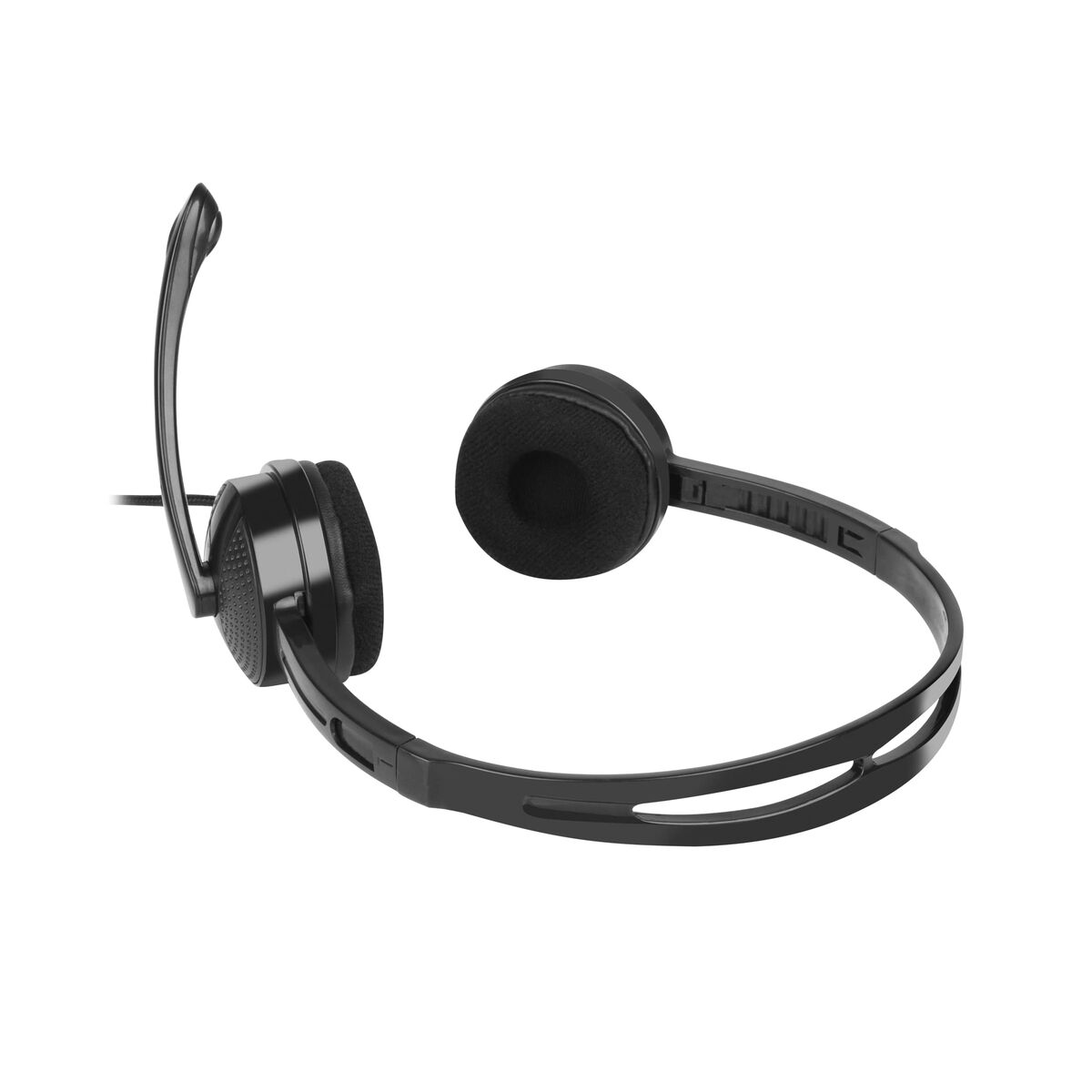 Headphones with Microphone Natec Canary Black Headphones with Microphone Natec Canary Black