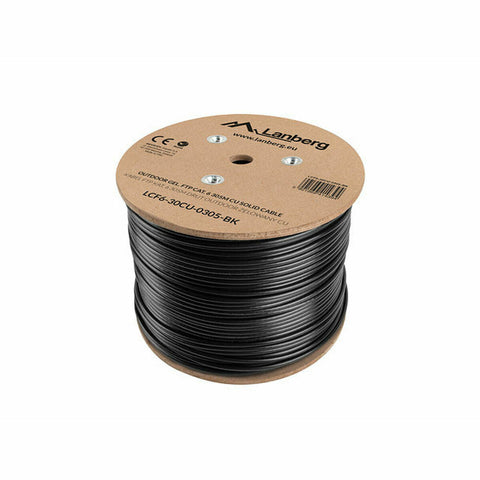 FTP Category 6 Rigid Network Cable Lanberg LCF6-30CU-0305-BK 305 m Black FTP Category 6 Rigid Network Cable Lanberg LCF6-30CU-0305-BK 305 m Black