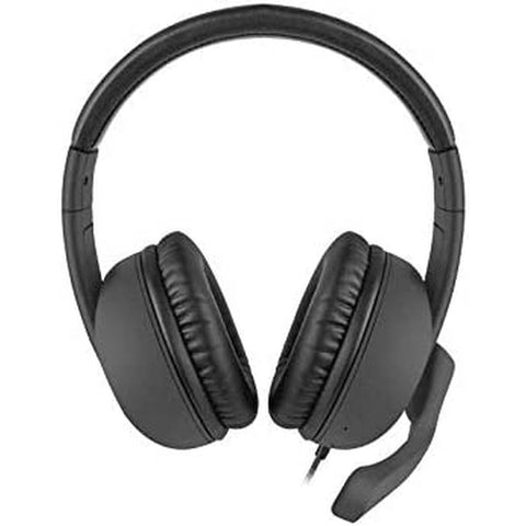 Headphones with Microphone Natec Rhea Black Headphones with Microphone Natec Rhea Black