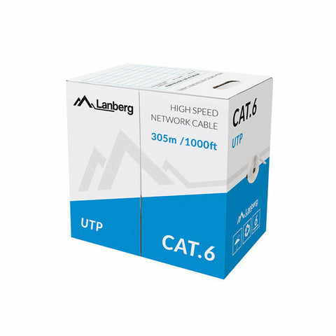 Ethernet LAN Cable Lanberg LCU6-11CU-0305-S Grey 305 m 305 m Ethernet LAN Cable Lanberg LCU6-11CU-0305-S Grey 305 m 305 m
