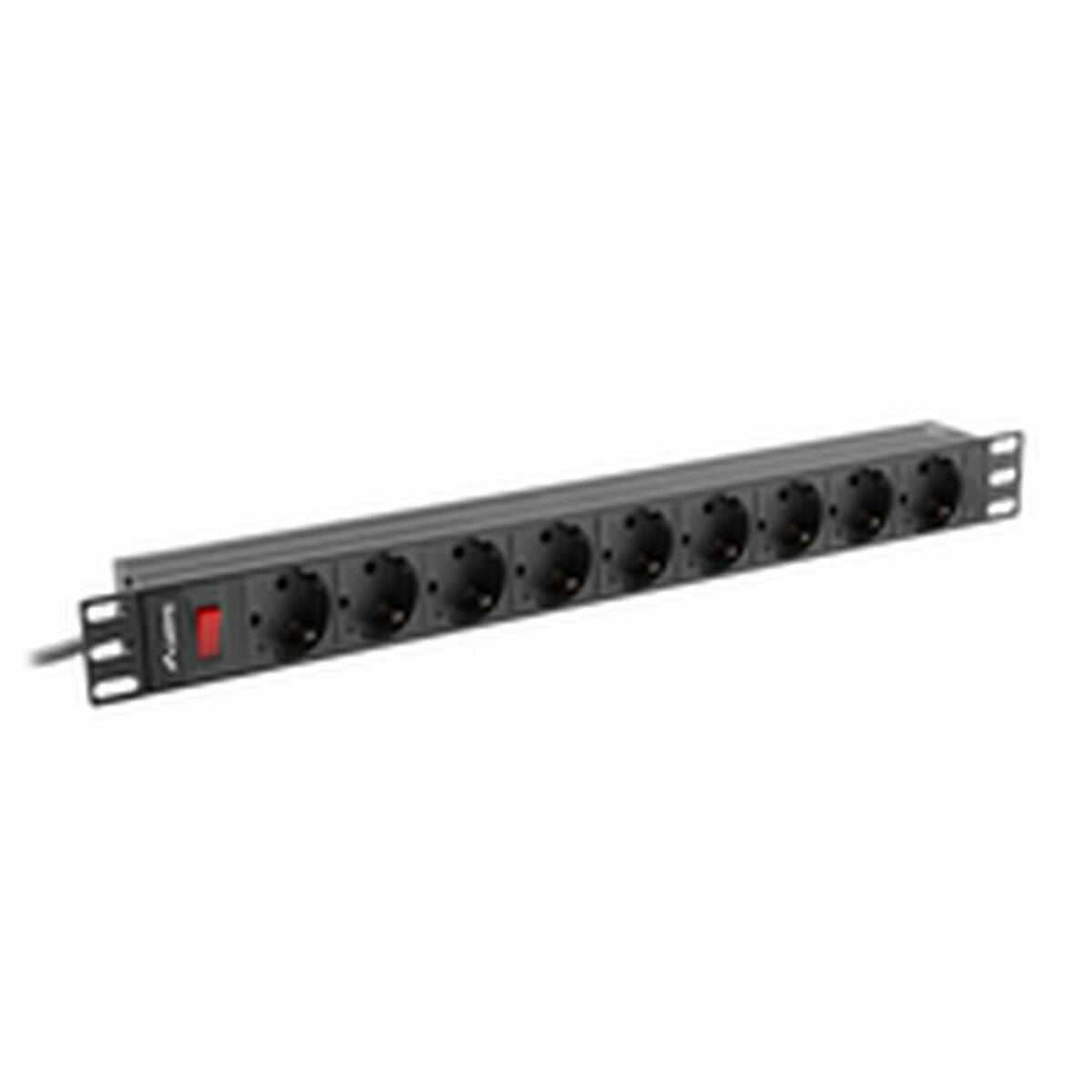 Power Socket 9 Sockets with Switch Lanberg PDU-09F-0300-BK 220-250 V 16 A 4000 W Power Socket 9 Sockets with Switch Lanberg PDU-09F-0300-BK 220-250 V 16 A 4000 W