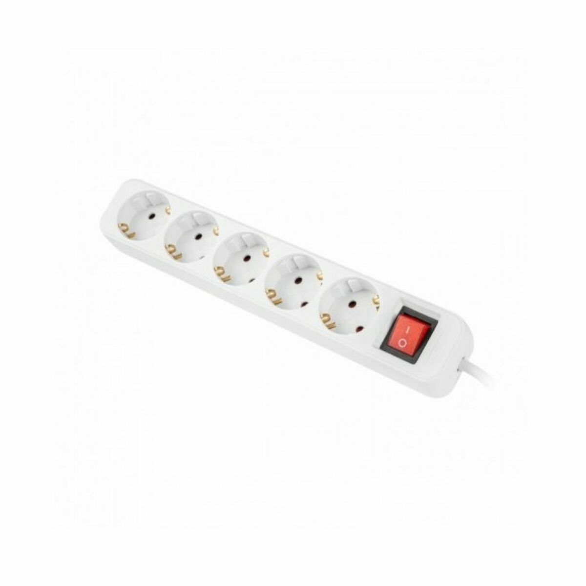 Power Strip - 5 Sockets Schuko Lanberg 2500 W 3 m White (3 m) Power Strip - 5 Sockets Schuko Lanberg 2500 W 3 m White (3 m)
