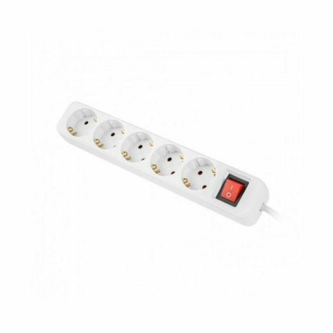 Power Strip - 5 Sockets Schuko Lanberg 2500 W 3 m White (3 m) Power Strip - 5 Sockets Schuko Lanberg 2500 W 3 m White (3 m)