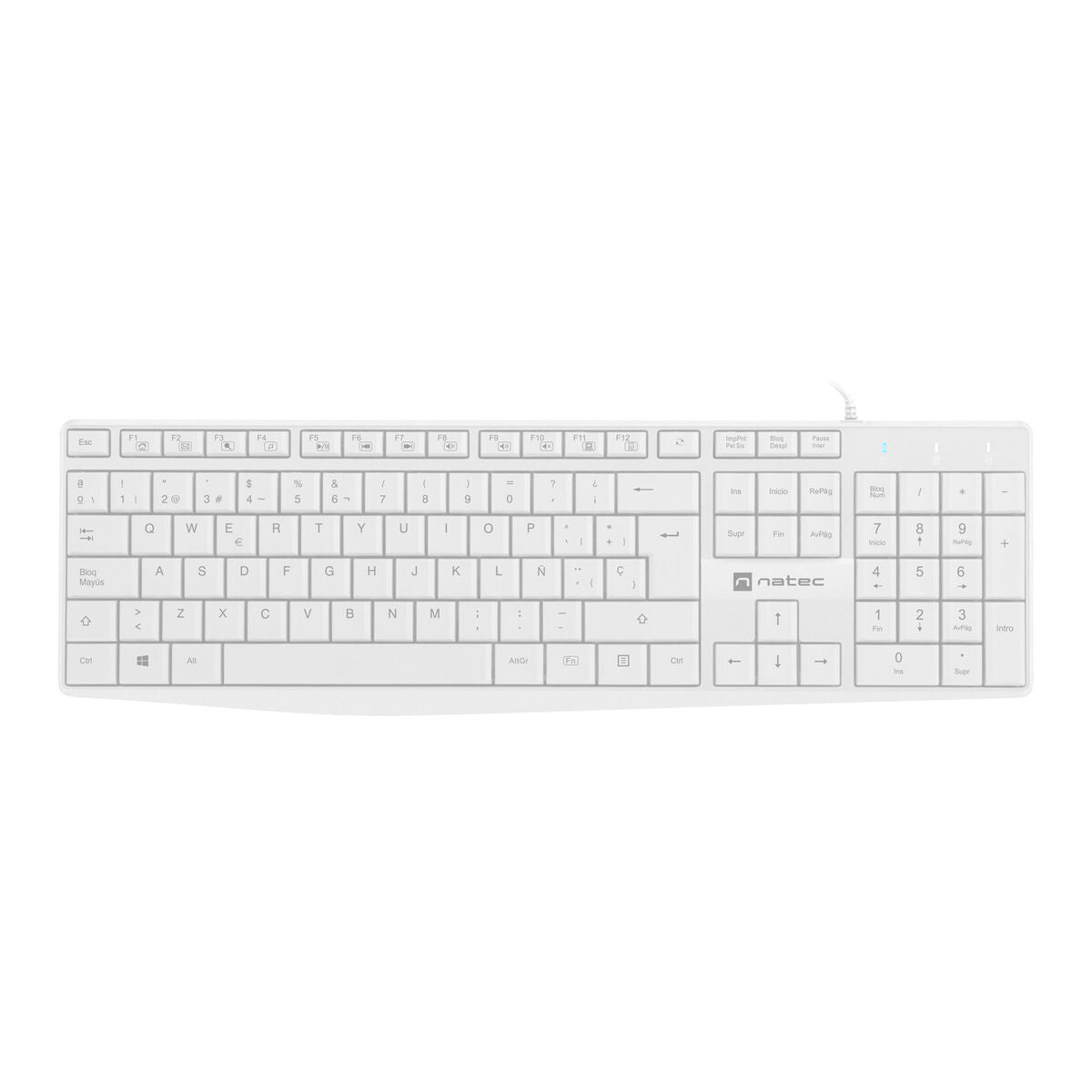 Keyboard Natec NAUTILUS SLIM Spanish Qwerty Keyboard Natec NAUTILUS SLIM Spanish Qwerty