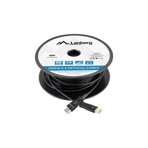 HDMI Cable Lanberg CA-HDMI-30FB-0400-BK Black 40 m HDMI Cable Lanberg CA-HDMI-30FB-0400-BK Black 40 m