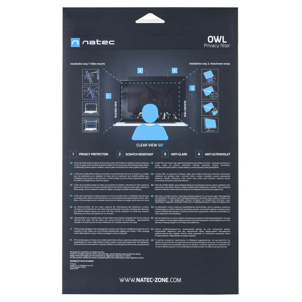 Privacy Filter for Monitor Natec NFP-2288 Privacy Filter for Monitor Natec NFP-2288