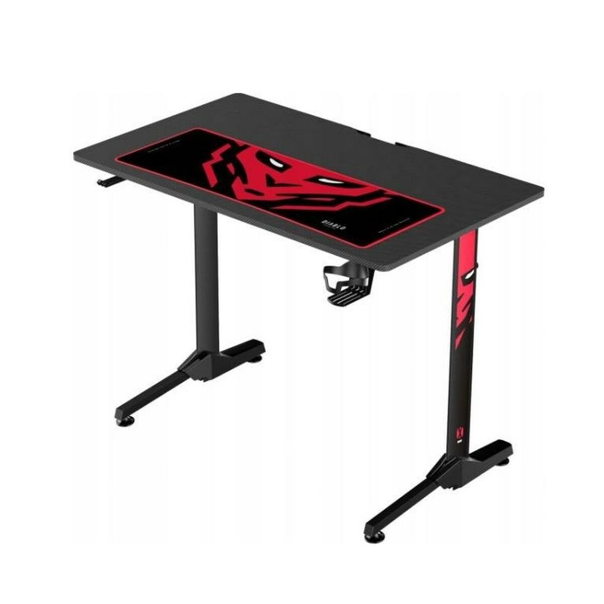 Desk Gaming Diablo Chairs 1469 White Black Red 100 x 75 x 60 cm Desk Gaming Diablo Chairs 1469 White Black Red 100 x 75 x 60 cm