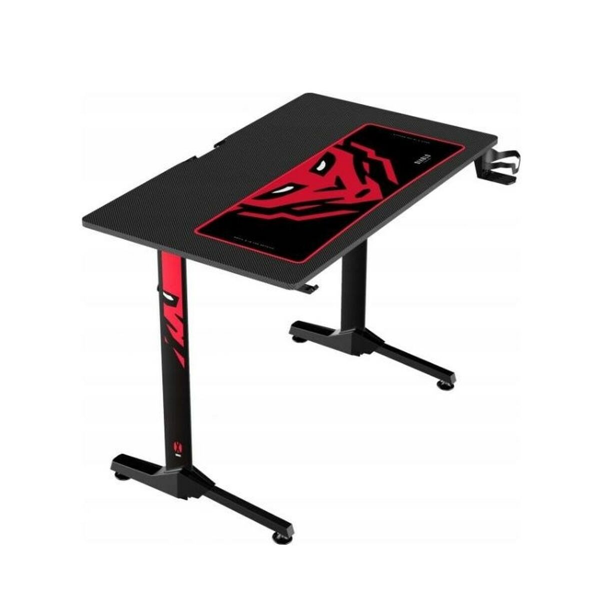 Desk Gaming Diablo Chairs 1469 White Black Red 100 x 75 x 60 cm Desk Gaming Diablo Chairs 1469 White Black Red 100 x 75 x 60 cm