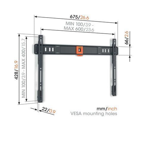Wall Bracket Vogel's 1816050 75 Kg Wall Bracket Vogel's 1816050 75 Kg