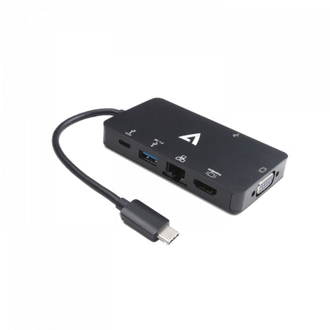 USB Hub V7 V7UC-U3CRJ45HDVG-BLK Black USB Hub V7 V7UC-U3CRJ45HDVG-BLK Black
