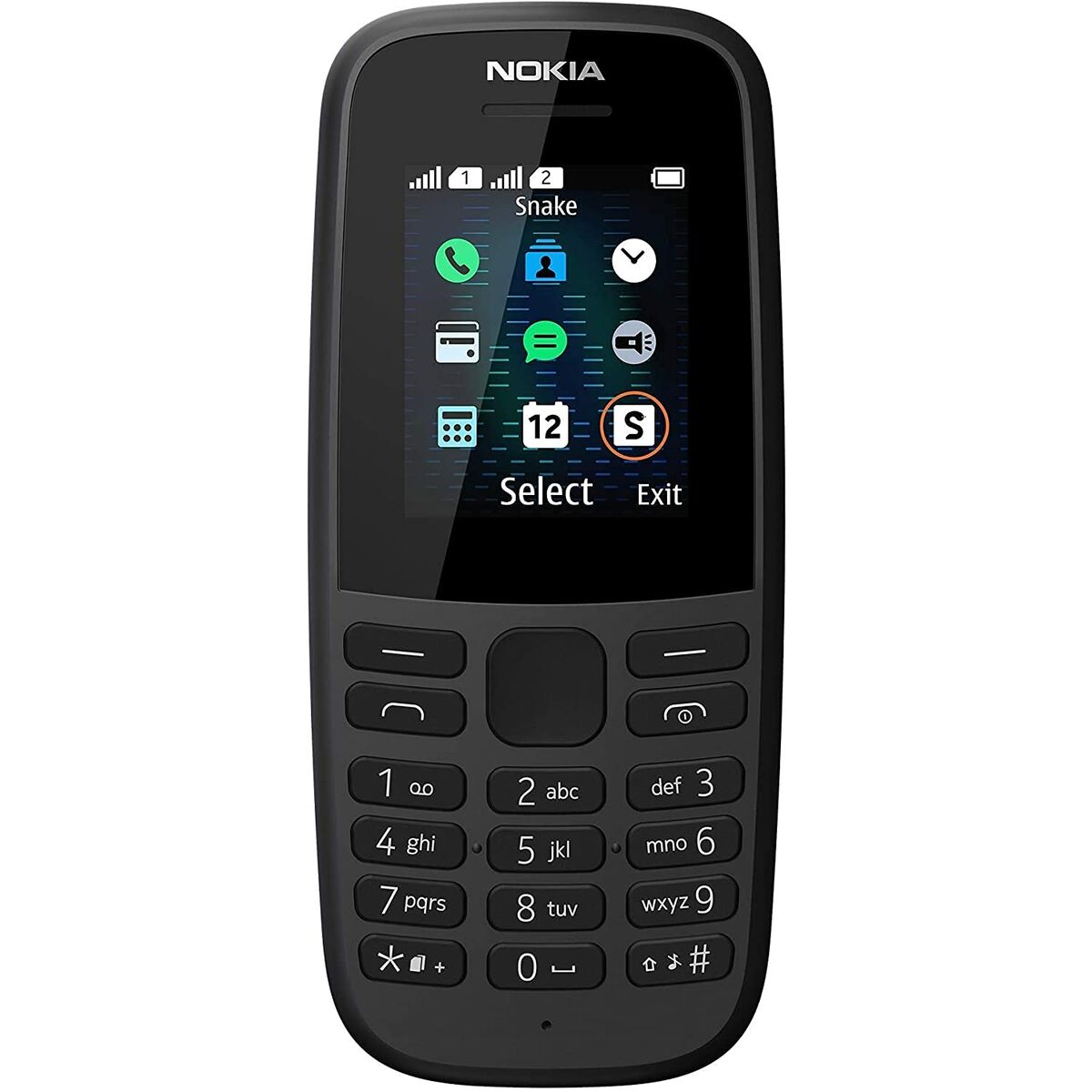 Mobile phone Nokia 105 2019 1,77" 2 GB Black Mobile phone Nokia 105 2019 1,77" 2 GB Black