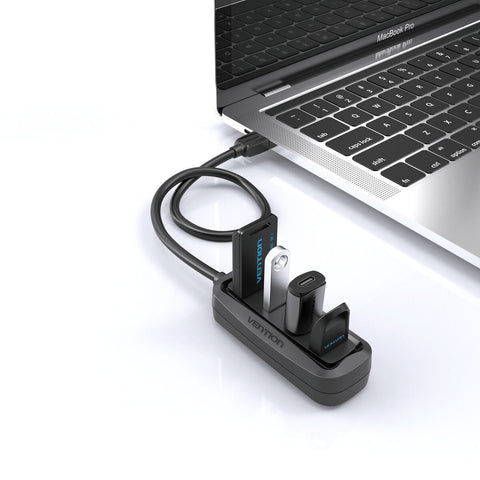 USB Hub Vention VAS-J43-B050 Black (1 Unit) USB Hub Vention VAS-J43-B050 Black (1 Unit)