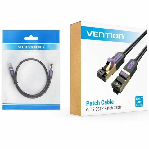 UTP Category 6 Rigid Network Cable Vention ICDBH Black 2 m UTP Category 6 Rigid Network Cable Vention ICDBH Black 2 m