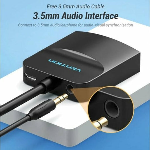 HDMI to VGA Adapter Vention 42154 Black 15 cm HDMI to VGA Adapter Vention 42154 Black 15 cm