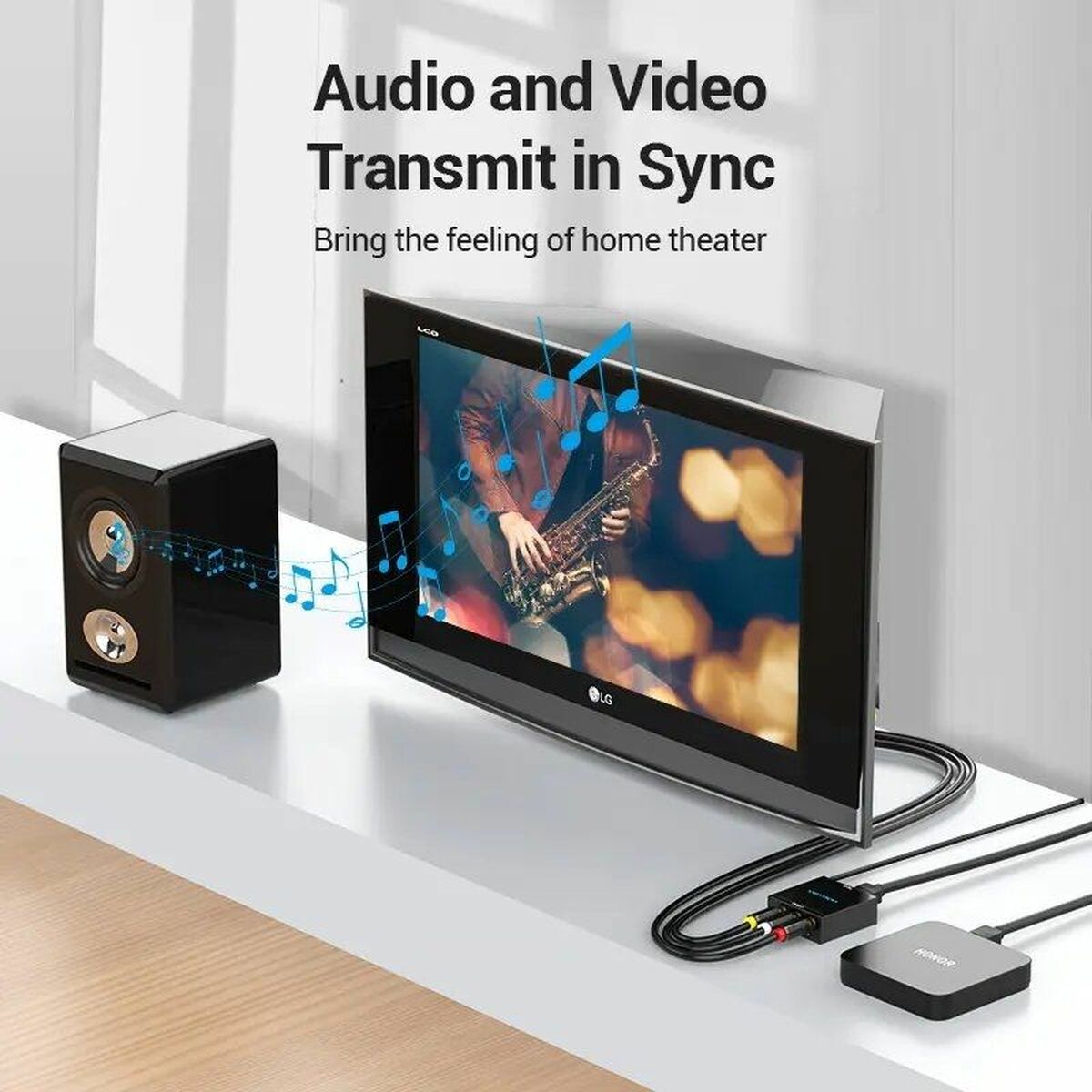 RCA to HDMI Adapter Vention AEEB0 Black RCA to HDMI Adapter Vention AEEB0 Black