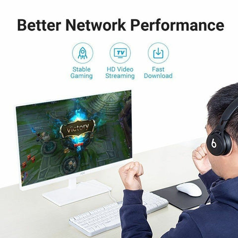 UTP Category 6 Rigid Network Cable Vention IBJBK Black 8 m UTP Category 6 Rigid Network Cable Vention IBJBK Black 8 m