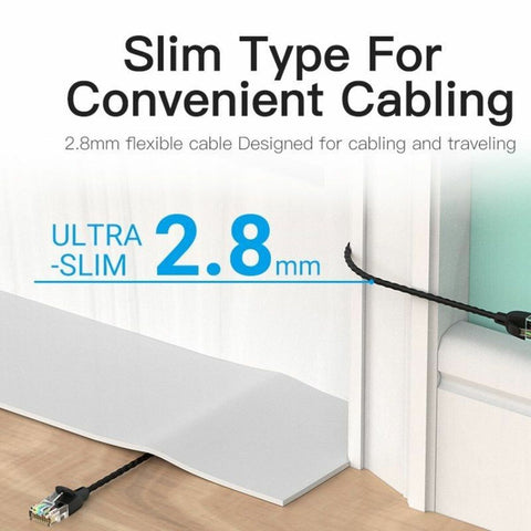 UTP Category 6 Rigid Network Cable Vention IBJBK Black 8 m UTP Category 6 Rigid Network Cable Vention IBJBK Black 8 m