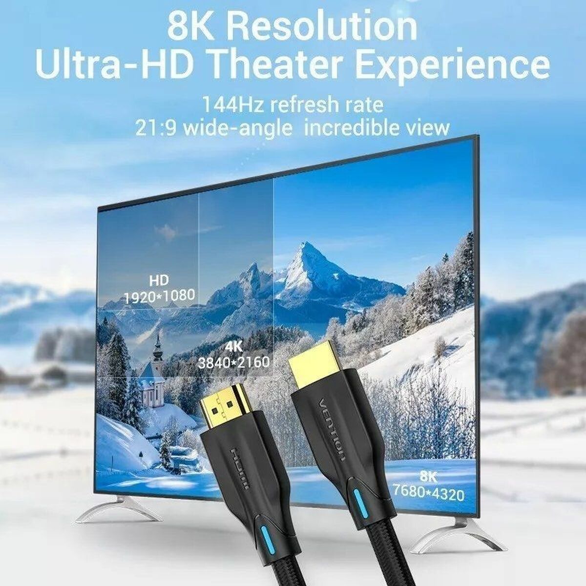 HDMI Cable Vention AAUBF 1 m HDMI Cable Vention AAUBF 1 m