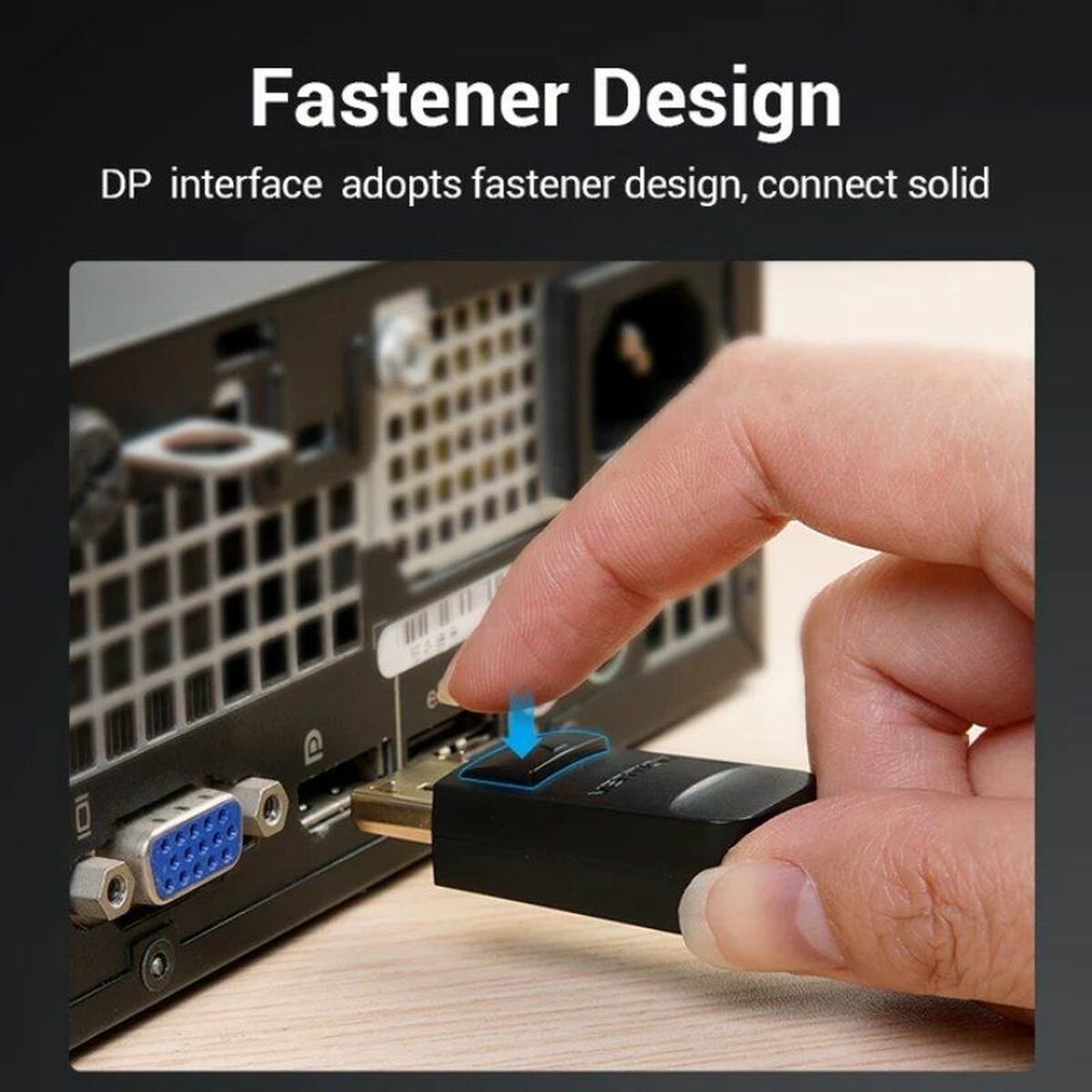 DisplayPort to VGA adapter Vention HBLBG Black 1,5 m DisplayPort to VGA adapter Vention HBLBG Black 1,5 m