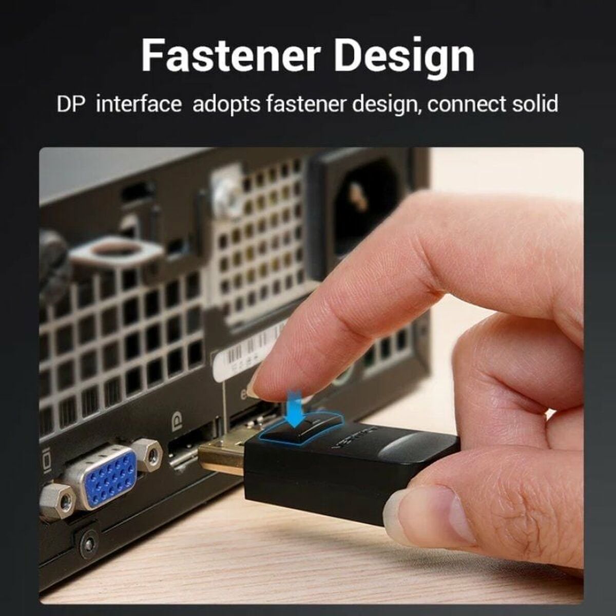 DisplayPort to VGA adapter Vention HBLBH Black 2 m DisplayPort to VGA adapter Vention HBLBH Black 2 m