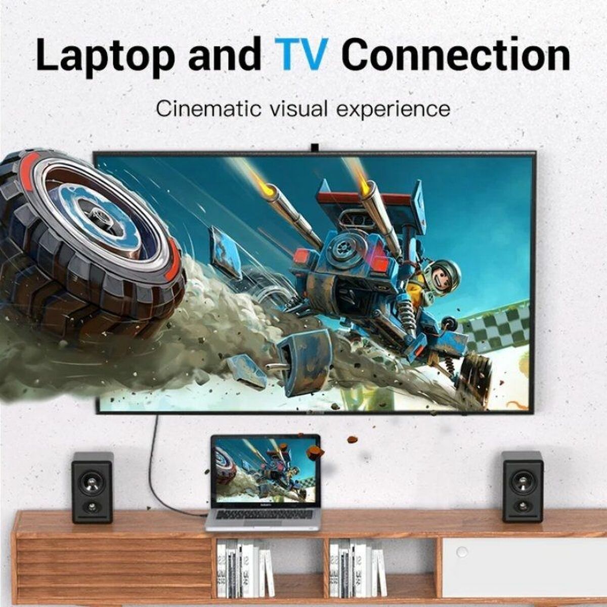 Mini DisplayPort to HDMI Adapter Vention HAHBG Black 1,5 m Mini DisplayPort to HDMI Adapter Vention HAHBG Black 1,5 m