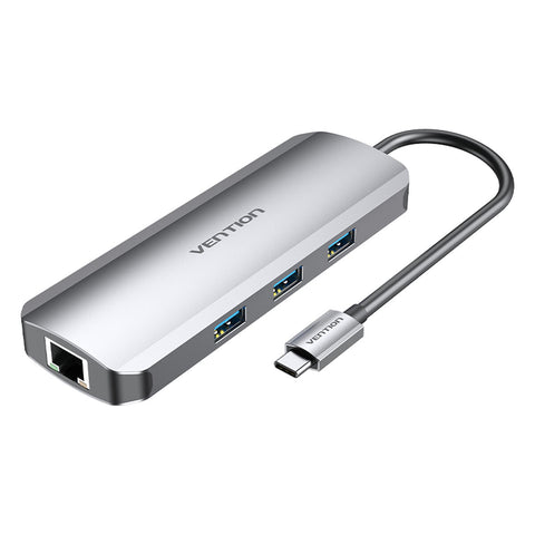USB Hub Vention TOLHB 100 W Silver USB Hub Vention TOLHB 100 W Silver