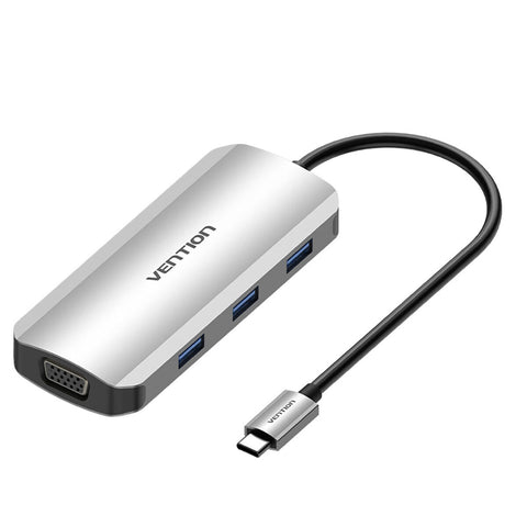 USB Hub Vention TOIHB 100 W Silver USB Hub Vention TOIHB 100 W Silver