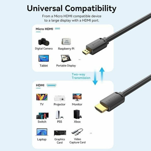 HDMI Cable Vention AGIBF 1 m Black HDMI Cable Vention AGIBF 1 m Black