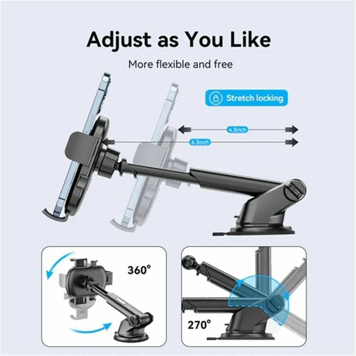 Mobile support Vention KSCB0 Black Mobile support Vention KSCB0 Black