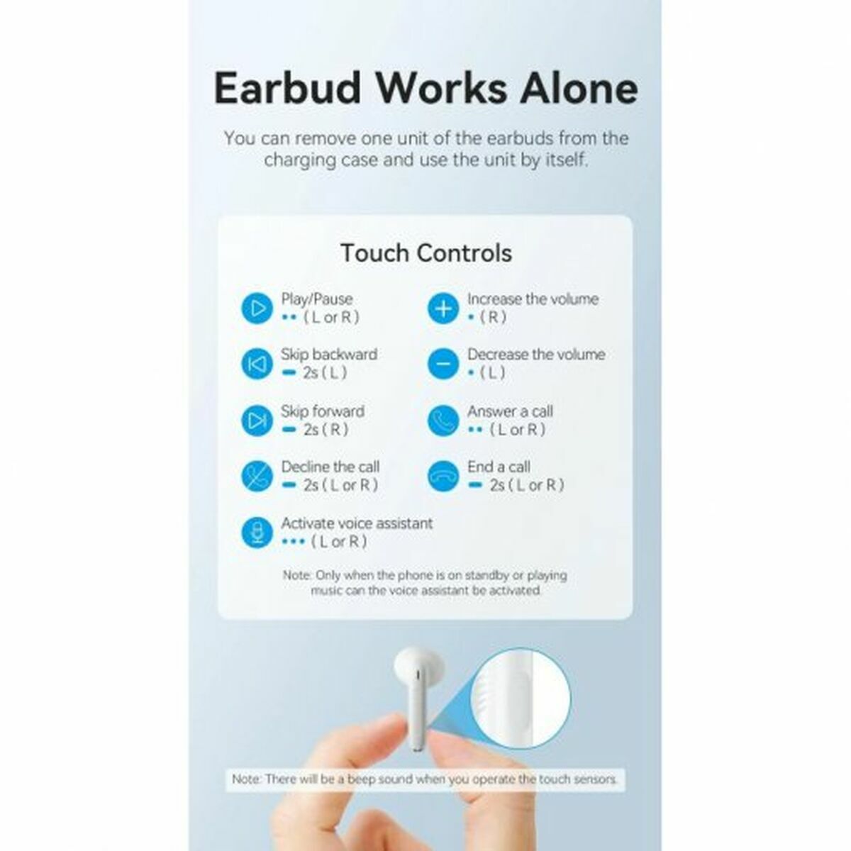 In-ear Bluetooth Headphones Vention NBHP0 In-ear Bluetooth Headphones Vention NBHP0